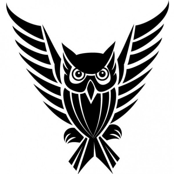owl images clipart black and white - photo #14